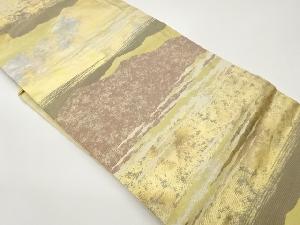 引箔山並模様織出し名古屋帯